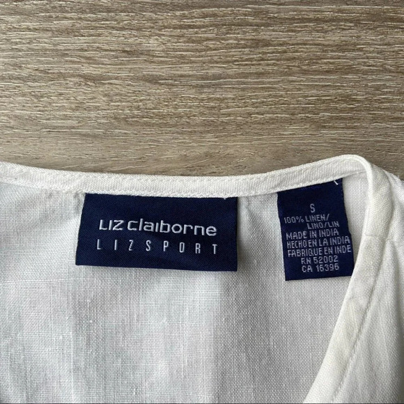 Liz Claiborne Liz Sport Linen Button Down Jacket - Picture 5 of 16